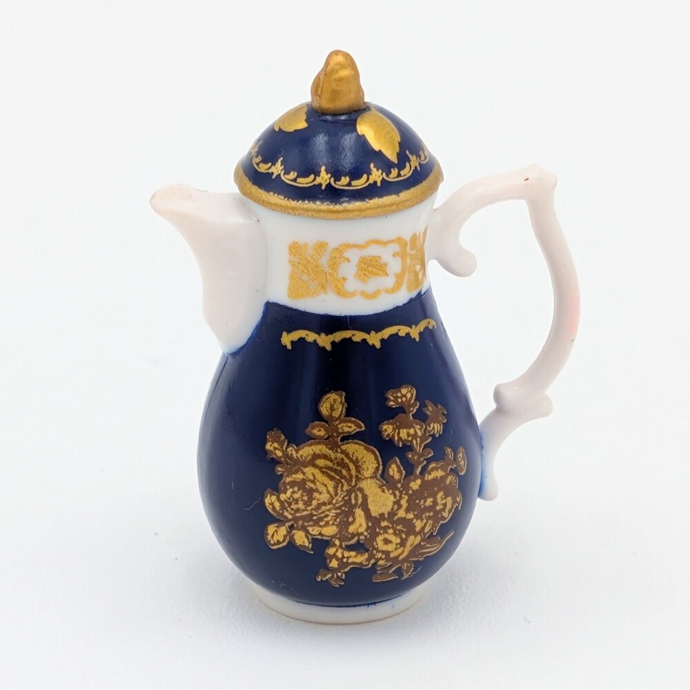 Zuru Mini Brands Netflix Bridgerton Teapot Blue Gold Miniature 1.5" Dollhouse